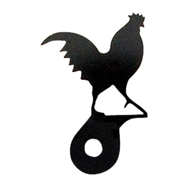 Village Wrought Iron Rooster Door Silhouette DHK-1